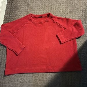 Designer womens Album Di Famiglia dark red oversized sweater size small like new